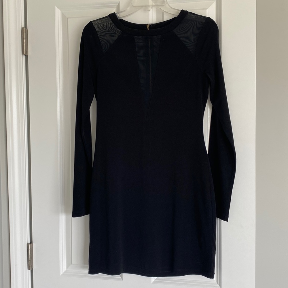 Express black long sleeve dress, size small